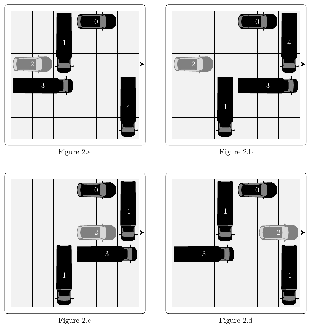 Figures 2.a à 2.d. Étapes de résolution.